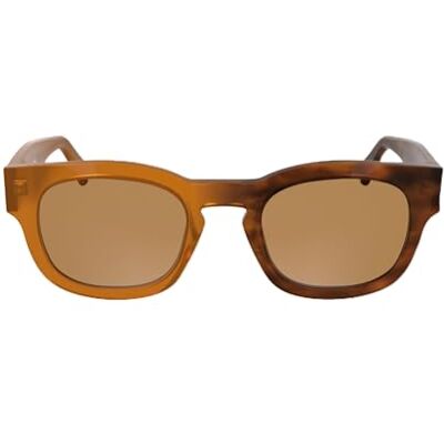 Calvin unisex vuxen solglasögon CKJ25601S – brun till havana med solid orange lins, Brun till Havanna, one size Calvin unisex vuxen solglasögon CKJ25601S – brun till havana med solid orange lins, Brun till Havanna, one size
