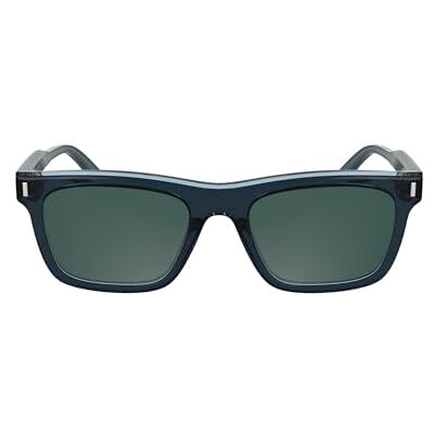 Calvin Herrars Sunglasses CK25506S blå med fast blå lins, Blå, One size Calvin Herrars Sunglasses CK25506S blå med fast blå lins, Blå, One size