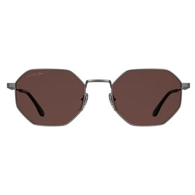 Lacoste unisex vuxen solglasögon L280S – matt mörk kanonmetall med solid vinröd lins Lacoste unisex vuxen solglasögon L280S – matt mörk kanonmetall med solid vinröd lins