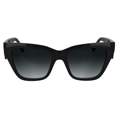 KARL LAGERFELD Women's Sunglasses KL6184S Svart med Gradient Grå Lins, Svart, One size KARL LAGERFELD Women's Sunglasses KL6184S Svart med Gradient Grå Lins, Svart, One size