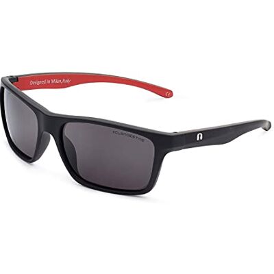 CLANDESTINE Square & Curve Unisex HD solglasögon – solglasögon bländfria för män och kvinnor., Fyrkantig svart opal röd – nylon HD svart, CLANDESTINE Square & Curve Unisex HD solglasögon – solglasögon bländfria för män och kvinnor., Fyrkantig svart opal röd – nylon HD svart,