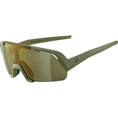 ALPINA Unisex Barn, ROCKET YOUTH Q-LITE Sportglasögon, olive matt/bronce, One Size ALPINA Unisex Barn, ROCKET YOUTH Q-LITE Sportglasögon, olive matt/bronce, One Size