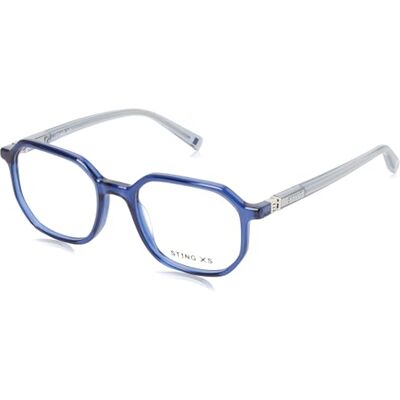 Sting VSJ758 Glasögon, BLU genomskinlig transparent, normal unisex vuxen Sting VSJ758 Glasögon, BLU genomskinlig transparent, normal unisex vuxen