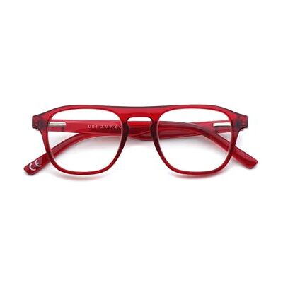 DE TOMASO Reading Glasses, Röd, 48mm Unisex, Röd, 48mm DE TOMASO Reading Glasses, Röd, 48mm Unisex, Röd, 48mm