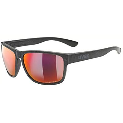 Uvex LGL ocean P solglasögon för dam och herr polariserande speglande black matt/red-red one size Uvex LGL ocean P solglasögon för dam och herr polariserande speglande black matt/red-red one size
