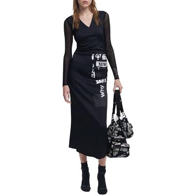 Desigual ABITO LUNGO DONNA NERO Desigual ABITO LUNGO DONNA NERO
