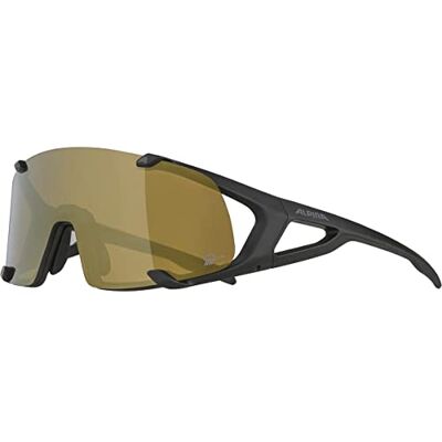 ALPINA Unisex Vuxna, HAWKEYE S Q-LITE Sportglasögon, black matt, One Size ALPINA Unisex Vuxna, HAWKEYE S Q-LITE Sportglasögon, black matt, One Size