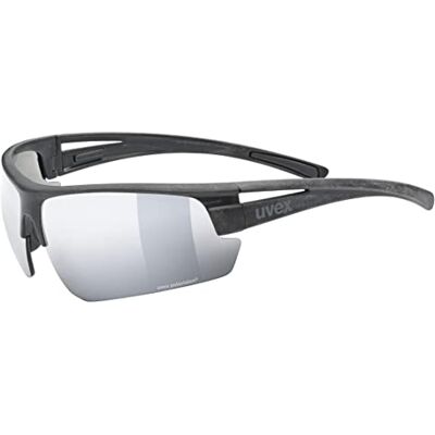 Uvex sportstyle ocean P sportglasögon för dam och herr polariserande av återvunnet material black matt/black-silver one size Uvex sportstyle ocean P sportglasögon för dam och herr polariserande av återvunnet material black matt/black-silver one size