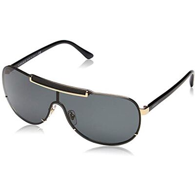 Versace VE2140 – 100287 solglasögon guld med grå lins 40 mm, Guld, 140 Versace VE2140 – 100287 solglasögon guld med grå lins 40 mm, Guld, 140