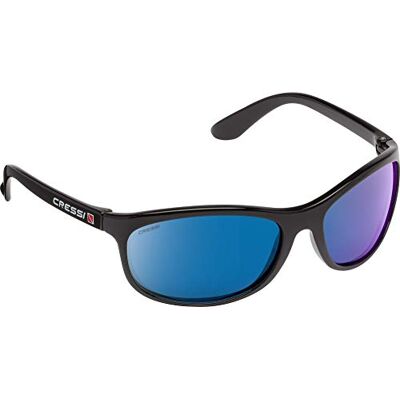 CRESSI ROCKER FLOATING SUNGLASSES BLACK MIRRORED LENS BLUE CRESSI ROCKER FLOATING SUNGLASSES BLACK MIRRORED LENS BLUE