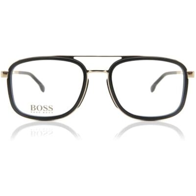Boss HUGO 1255 glasögon, svart guld, 54 för män, Svart guld, 54 Boss HUGO 1255 glasögon, svart guld, 54 för män, Svart guld, 54