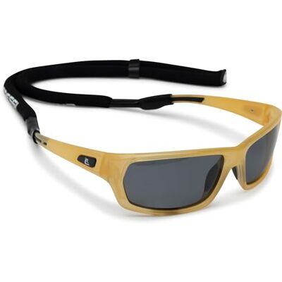 CRESSI Bill Sunglasses W/spets Lunettes de Soleil Unisex med snörband, bakeliter/Lentilles Miroirs, svart, unik storlek CRESSI Bill Sunglasses W/spets Lunettes de Soleil Unisex med snörband, bakeliter/Lentilles Miroirs, svart, unik storlek