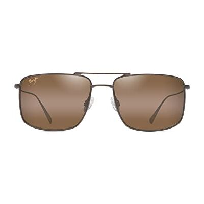 Maui Jim Män Aeko W/patenterade polariserade plus2 linser solglasögon, Satin Sepia/Hcl brons polariserad, Medium Maui Jim Män Aeko W/patenterade polariserade plus2 linser solglasögon, Satin Sepia/Hcl brons polariserad, Medium