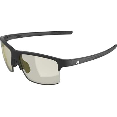 ALPINA EAGLE Q-LITE, stiliga solglasögon för vuxna, 100% UV-A, UV-B och UV-C-skydd black matt (yellow) M ALPINA EAGLE Q-LITE, stiliga solglasögon för vuxna, 100% UV-A, UV-B och UV-C-skydd black matt (yellow) M