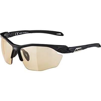 ALPINA TWIST Five HR VL+ Sportglasögon, Unisex – Vuxna, svart matt, brun, en Storlek ALPINA TWIST Five HR VL+ Sportglasögon, Unisex – Vuxna, svart matt, brun, en Storlek