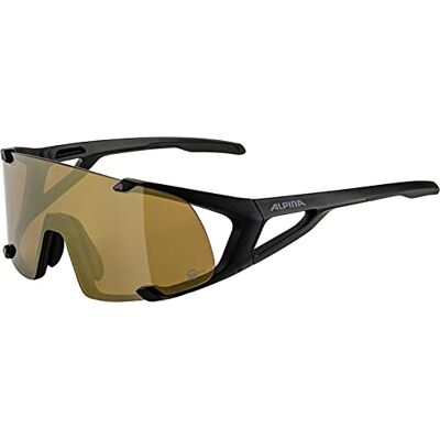 ALPINA Unisex Vuxna, HAWKEYE S Q-LITE Sportglasögon, black matt, One Size ALPINA Unisex Vuxna, HAWKEYE S Q-LITE Sportglasögon, black matt, One Size