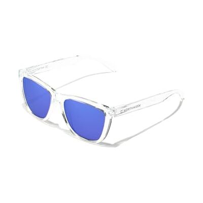 Northweek mäns vanliga polariserade genomskinliga himmel solglasögon, Azul, M, azul, Medium Northweek mäns vanliga polariserade genomskinliga himmel solglasögon, Azul, M, azul, Medium