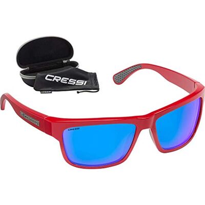 CRESSI OCCHIALI IPANEMA ROSSO LENTE A SPECCHIO BLU CRESSI OCCHIALI IPANEMA ROSSO LENTE A SPECCHIO BLU
