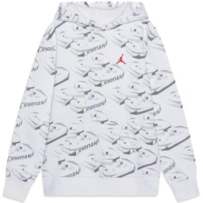 NIKE Jordan Felpa da Bambino Bianco 95D548-001, VIT, S NIKE Jordan Felpa da Bambino Bianco 95D548-001, VIT, S