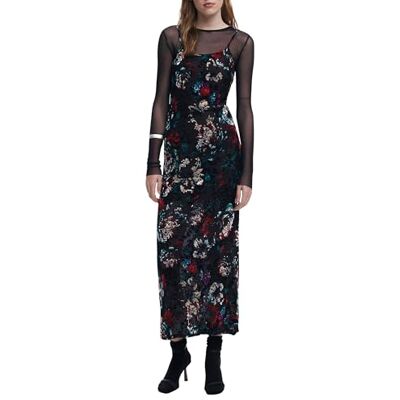 Desigual ABITO LUNGO DONNA NERO Desigual ABITO LUNGO DONNA NERO