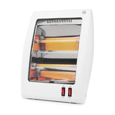 Eden Elektrisk spis med 2 kvartsrör, elektrisk vit spis 39,5 x 30 cm, med bärhandtag, bärbar Eden Elektrisk spis med 2 kvartsrör, elektrisk vit spis 39,5 x 30 cm, med bärhandtag, bärbar