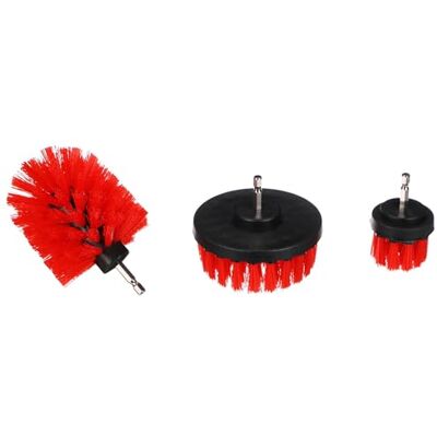 SIXTOL CAR DETAILING DRILL BRUSH 3 MEDIUM Set med medelhårda rengöringsborstar för borrmaskiner 3 delar fälgar undergolv motorrengöring hushåll universella borstar röd SIXTOL CAR DETAILING DRILL BRUSH 3 MEDIUM Set med medelhårda rengöringsborstar för borrmaskiner 3 delar fälgar undergolv motorrengöring hushåll universella borstar röd