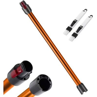 Vonsera Förlängningsrör för Dyson rör V11 V15 V10 V8 V7, styvt teleskoprör, reservdelar förlängningsstång med två 2-i-1-borstar, orange Vonsera Förlängningsrör för Dyson rör V11 V15 V10 V8 V7, styvt teleskoprör, reservdelar förlängningsstång med två 2-i-1-borstar, orange