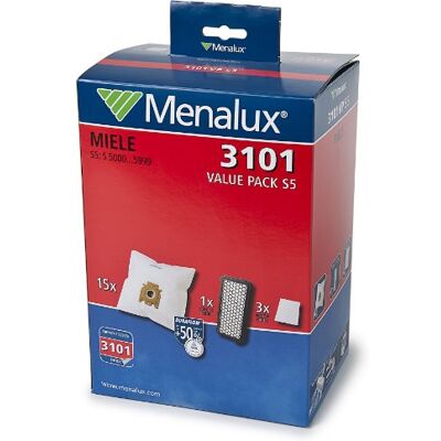 Menalux 3101VP S5 dammsugar tillbehör - Påsar och filter för Miele S5 Menalux 3101VP S5 dammsugar tillbehör - Påsar och filter för Miele S5
