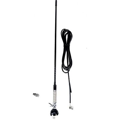 PNI CB-antenn S60 med fjäril, fäste, kabel och PL-kontakt PNI CB-antenn S60 med fjäril, fäste, kabel och PL-kontakt