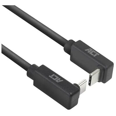 ACT USB 3.0 10 Gbps 60 W USB Type-C® (upp/ner vinklad) till USB Type-C® (upp/nedvinklad) kabel, 0,5 meter AC7476 ACT USB 3.0 10 Gbps 60 W USB Type-C® (upp/ner vinklad) till USB Type-C® (upp/nedvinklad) kabel, 0,5 meter AC7476