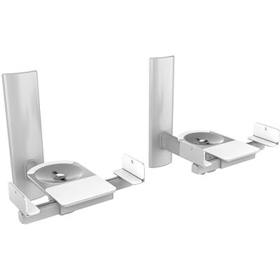 RICOO Högtalarstativ vägg LH023-S svängbar lutbar arm vägg fäste högtalare WLAN airplay högtalare silver 2 st RICOO Högtalarstativ vägg LH023-S svängbar lutbar arm vägg fäste högtalare WLAN airplay högtalare silver 2 st