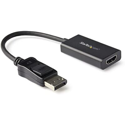 StarTech .com DisplayPort till HDMI-adapter med HDR 4K 60 Hz Svart StarTech .com DisplayPort till HDMI-adapter med HDR 4K 60 Hz Svart