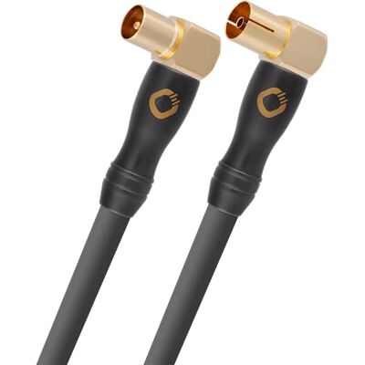 Oehlbach Transmission Shift HD-antennkabel vinklad 90 grader (tillverkad i Tyskland – 4K UltraHD koaxialkabel för TV, radio, kabel-TV – HDTV, 4-vägs skärmning) – 1 m antracit Oehlbach Transmission Shift HD-antennkabel vinklad 90 grader (tillverkad i Tyskland – 4K UltraHD koaxialkabel för TV, radio, kabel-TV – HDTV, 4-vägs skärmning) – 1 m antracit