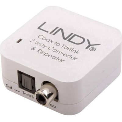 LINDY SPDIF Digital/Toslink ljudomvandlare LINDY SPDIF Digital/Toslink ljudomvandlare