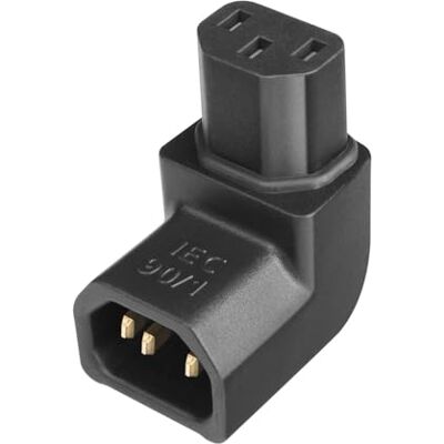 AudioQuest Iec 90 ° 1 Rak vinklad adapter AudioQuest Iec 90 ° 1 Rak vinklad adapter
