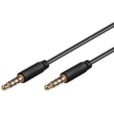 Delock kabelhållare 3,5 mm 4 stift kontakt > kontakt 0,5 m Delock kabelhållare 3,5 mm 4 stift kontakt > kontakt 0,5 m