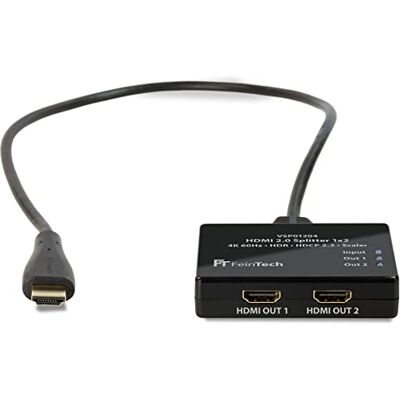 FeinTech VSP01204 HDMI-splitter Ultra-HD 4K 60Hz HDR med skala FeinTech VSP01204 HDMI-splitter Ultra-HD 4K 60Hz HDR med skala