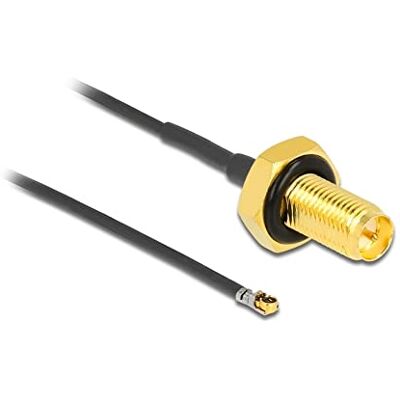 Delock Antennkabel RP-SMA-uttag för installation till MHF® 4L LK-kontakt 1,37 50 cm Delock Antennkabel RP-SMA-uttag för installation till MHF® 4L LK-kontakt 1,37 50 cm
