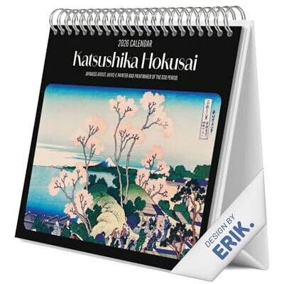Grupo Erik Desk Calendar 2026 Hokusai Calendar 2026 Month To View Monthly Desk Planner, Desktop Gifts Under 10 Pounds Japanese Art Gifts For Friends Grupo Erik Desk Calendar 2026 Hokusai Calendar 2026 Month To View Monthly Desk Planner, Desktop Gifts Under 10 Pounds Japanese Art Gifts For Friends