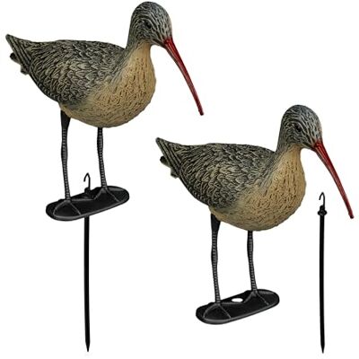 Relaxdays Trädgårdsfigur fågel, set om 2, HBT 33 x 13 x 43 cm, att ställa upp, plast, väderbeständig trädgårdsdekoration, svart/brun Relaxdays Trädgårdsfigur fågel, set om 2, HBT 33 x 13 x 43 cm, att ställa upp, plast, väderbeständig trädgårdsdekoration, svart/brun
