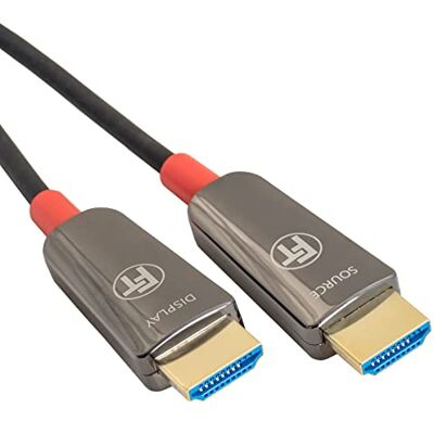 FeinTech 8K HDMI-Fiberkabel 15 m, 4K 120 Hz, 1440p 144Hz För 2.1-Spel, PS5 Xbox PC TV, 48 Gbps, Stöder eARC, CEC, VRR, HDR, Dolby Atmos, 3D, VMI90150 FeinTech 8K HDMI-Fiberkabel 15 m, 4K 120 Hz, 1440p 144Hz För 2.1-Spel, PS5 Xbox PC TV, 48 Gbps, Stöder eARC, CEC, VRR, HDR, Dolby Atmos, 3D, VMI90150