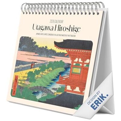 Grupo Erik Desk Calendar 2026 Hiroshige Calendar 2026 Month To View Monthly Desk Planner, Desktop Gifts Under 10 Pounds Japanese Art Gifts For Friends Grupo Erik Desk Calendar 2026 Hiroshige Calendar 2026 Month To View Monthly Desk Planner, Desktop Gifts Under 10 Pounds Japanese Art Gifts For Friends