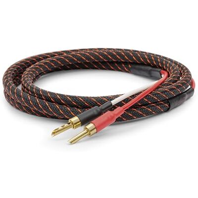 Dynavox Perfect Sound Flex högtalarkabel, konfektionerad, extremt flexibel, HiFi-kabel med guldpläterade bananhålkontakter, förlustfri signalöverföring, högrent OFC-koppar, par, längd 2 m Dynavox Perfect Sound Flex högtalarkabel, konfektionerad, extremt flexibel, HiFi-kabel med guldpläterade bananhålkontakter, förlustfri signalöverföring, högrent OFC-koppar, par, längd 2 m
