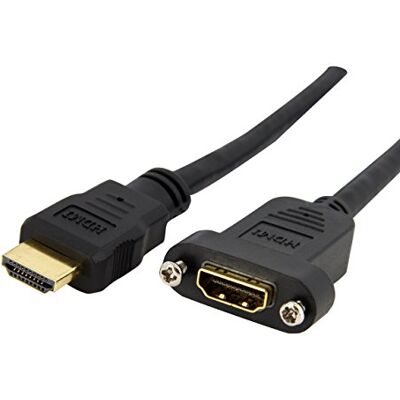 StarTech 3FT High Speed HDMI Kvinna till HDMI Hane Kabel Svart StarTech 3FT High Speed HDMI Kvinna till HDMI Hane Kabel Svart