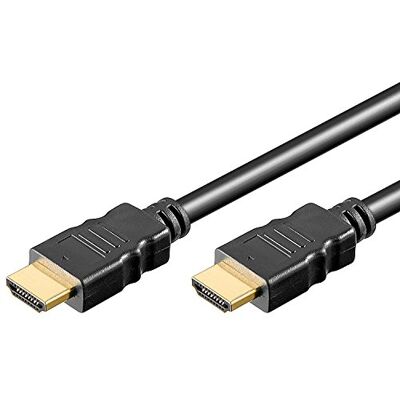 goobay 51824 Standard HDMI-kabel, guldpläterad, svart, 5,5 mm diameter, 10 m kabellängd goobay 51824 Standard HDMI-kabel, guldpläterad, svart, 5,5 mm diameter, 10 m kabellängd