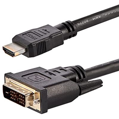 StarTech .com Set med 10 HDMI till DVI, DVI-D till HDMI-kablar (1920 x 1 200p), svart, 19 stift HDMI till DVI-D, M/M-adapter, digital bildskärmskabel DVI till HDMI (HDMIDVIMM610PK) StarTech .com Set med 10 HDMI till DVI, DVI-D till HDMI-kablar (1920 x 1 200p), svart, 19 stift HDMI till DVI-D, M/M-adapter, digital bildskärmskabel DVI till HDMI (HDMIDVIMM610PK)