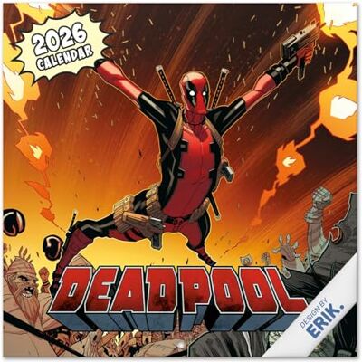 Grupo Erik Wall Calendar 2026 Marvel Deadpool Calendar 2026 Square 30 x 30 cm 12 x 12 inches Wall Planner, Family Planner Month To View Deadpool Gifts, Marvel Gifts For Friends Grupo Erik Wall Calendar 2026 Marvel Deadpool Calendar 2026 Square 30 x 30 cm 12 x 12 inches Wall Planner, Family Planner Month To View Deadpool Gifts, Marvel Gifts For Friends