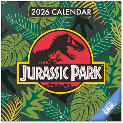 Grupo Erik Wall Calendar 2026 Jurassic Park Calendar 2026 Square 30 x 30 cm 12 x 12 inches Wall Planner, Family Planner Month To View Jurassic Park Gifts For Friends Grupo Erik Wall Calendar 2026 Jurassic Park Calendar 2026 Square 30 x 30 cm 12 x 12 inches Wall Planner, Family Planner Month To View Jurassic Park Gifts For Friends