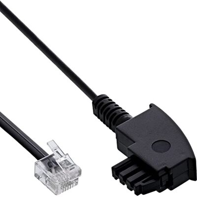 InLine 18602 TAE-F-kabel för DSL-delare, TAE-F-kontakt till Western 6/2 DEC-kontakt, 2 m InLine 18602 TAE-F-kabel för DSL-delare, TAE-F-kontakt till Western 6/2 DEC-kontakt, 2 m
