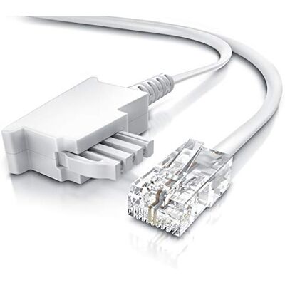 CSL-Computer CSL – routerkabel – TAE-F-kontakt till RJ45-kontakt – 6 m – anslutningskabel internet – direktanslutningsrouter till telefonskalet – kompatibel med DSL VDSL Fritzbox internetrouter till telefon TAE CSL-Computer CSL – routerkabel – TAE-F-kontakt till RJ45-kontakt – 6 m – anslutningskabel internet – direktanslutningsrouter till telefonskalet – kompatibel med DSL VDSL Fritzbox internetrouter till telefon TAE